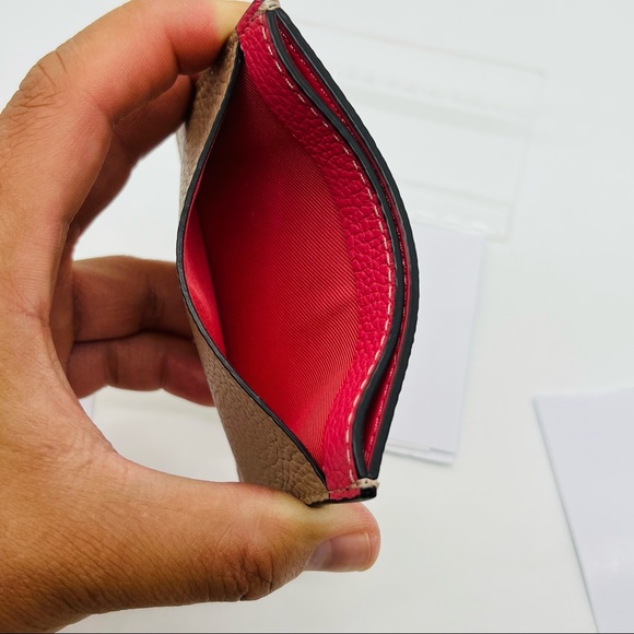 Coach Taupe Multi Color Card Case - Picture 11 of 14